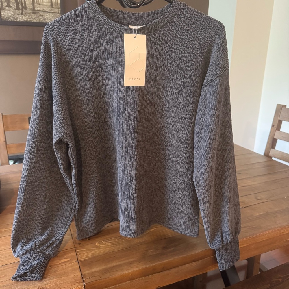 Kaffe Charcoal Crewneck Sweater
